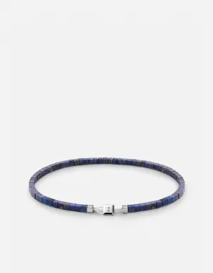 Miansai Coda Blue Lapis Sterling Silver Bracelet