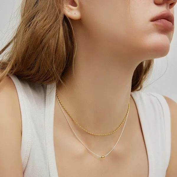 Modern Chic Layering Necklaces-Gold n Silver