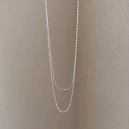 Modern Chic Layering Necklaces-Gold n Silver