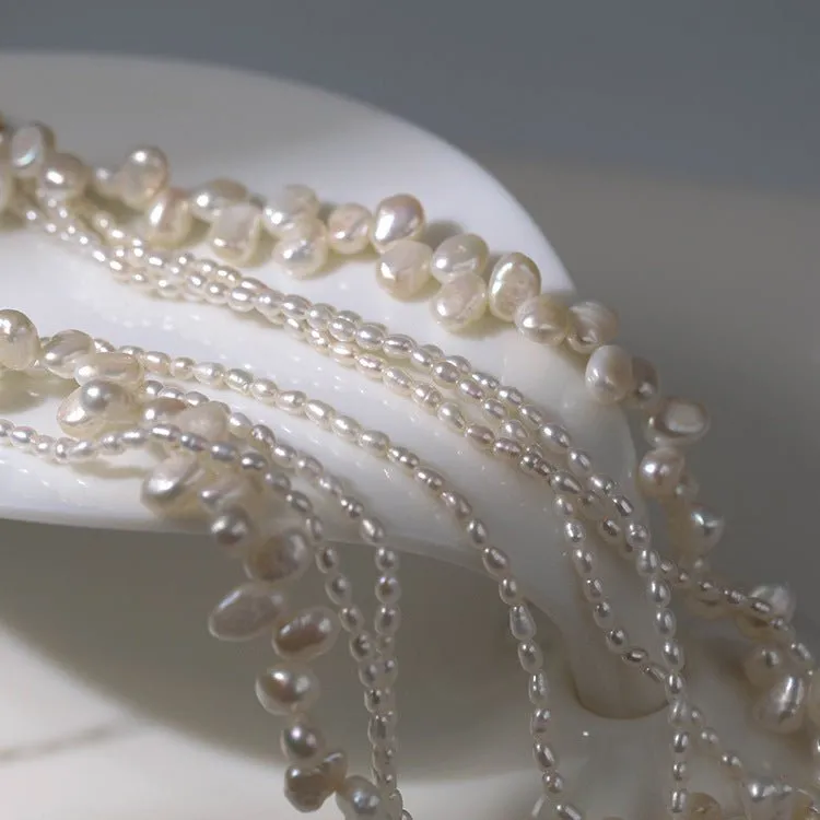 Multi-layered Baroque Pearl Necklace