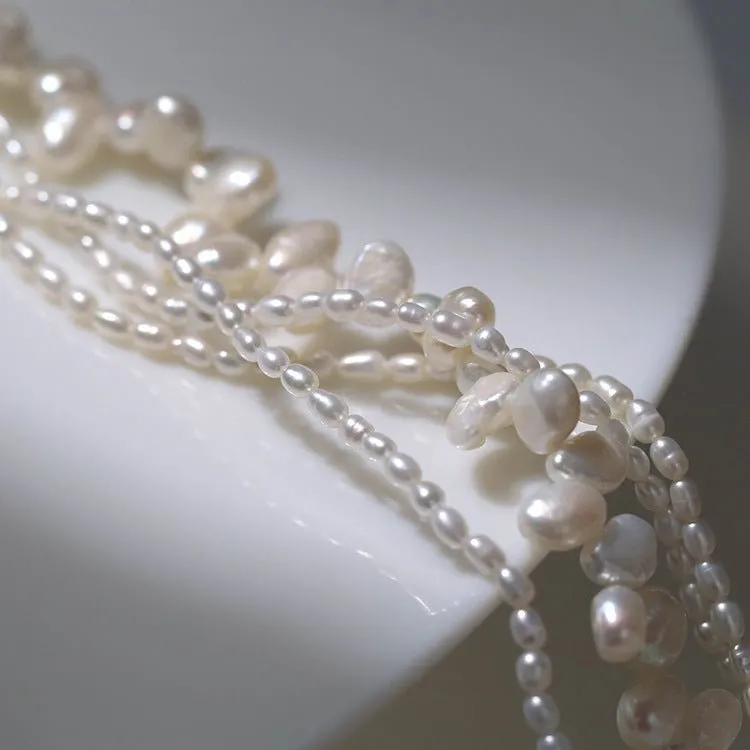 Multi-layered Baroque Pearl Necklace