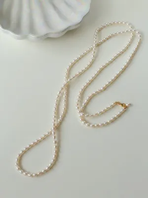 Multilayer Long Pearl Necklace