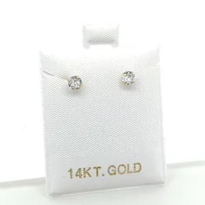 Nikki 4 Prong Round Studs (6mm)