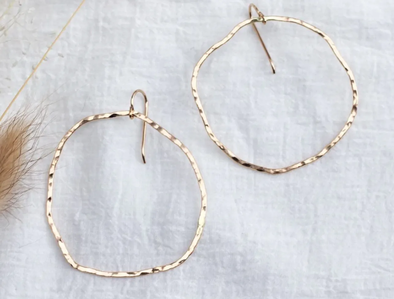 Organic Hoops 14k Gold Fill