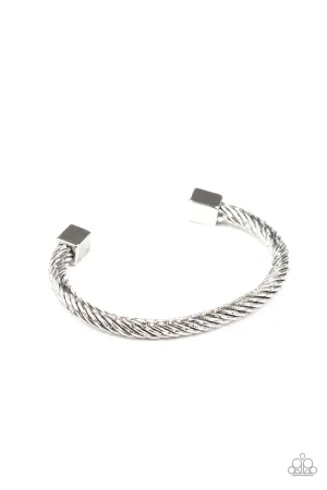 PAPARAZZI Block It Out - Silver Bracelet