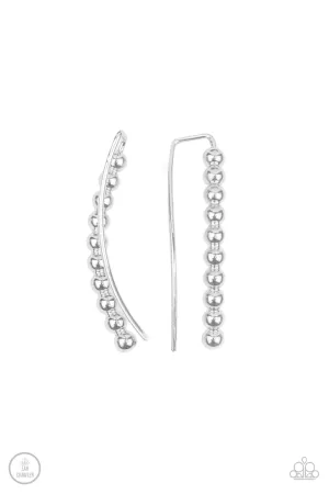 Paparazzi Earring ~ Climb On - Silver