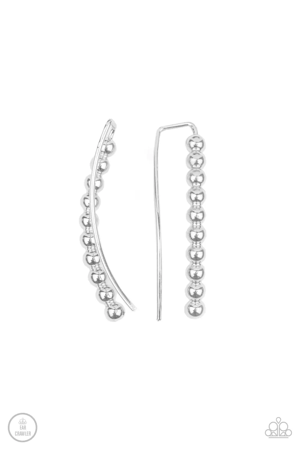 Paparazzi Earring ~ Climb On - Silver