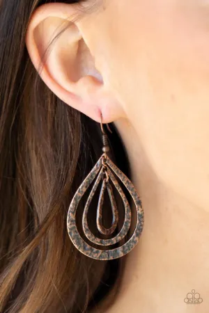 Paparazzi Earring ~ Plains Pathfinder - Copper