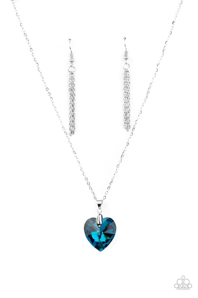 Paparazzi Necklace ~ Love Hurts - Blue