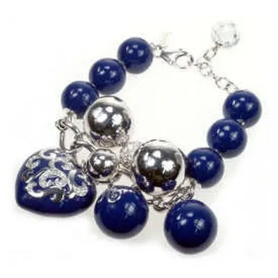 Passion - Blue Enamel with CZ Bracelet