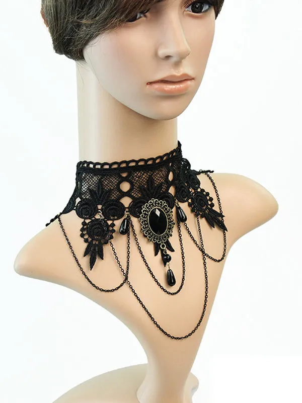 Punk Style Lacy Necklace