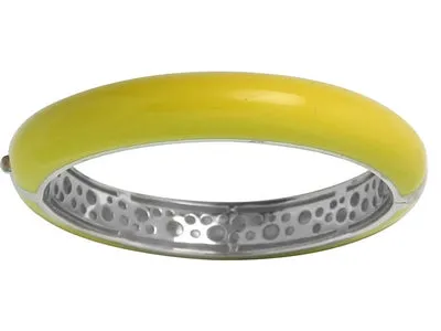 Pure Color - Yellow Enamel Bangle