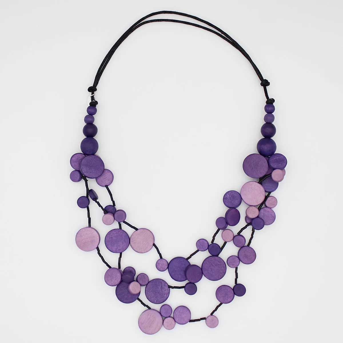 Purple Multi Strand Millie Necklace