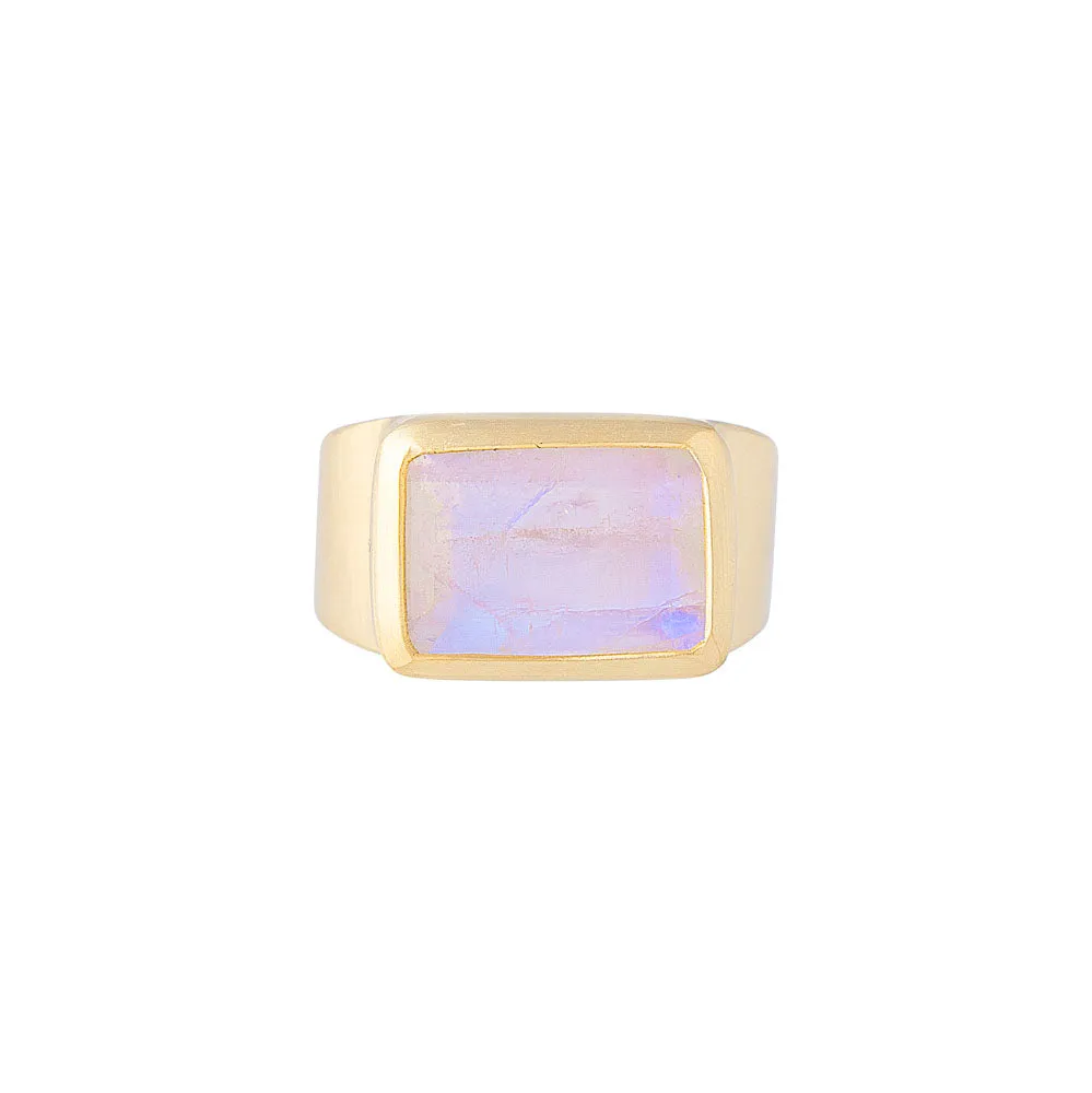 RAINBOW MOONSTONE COCKTAIL RING