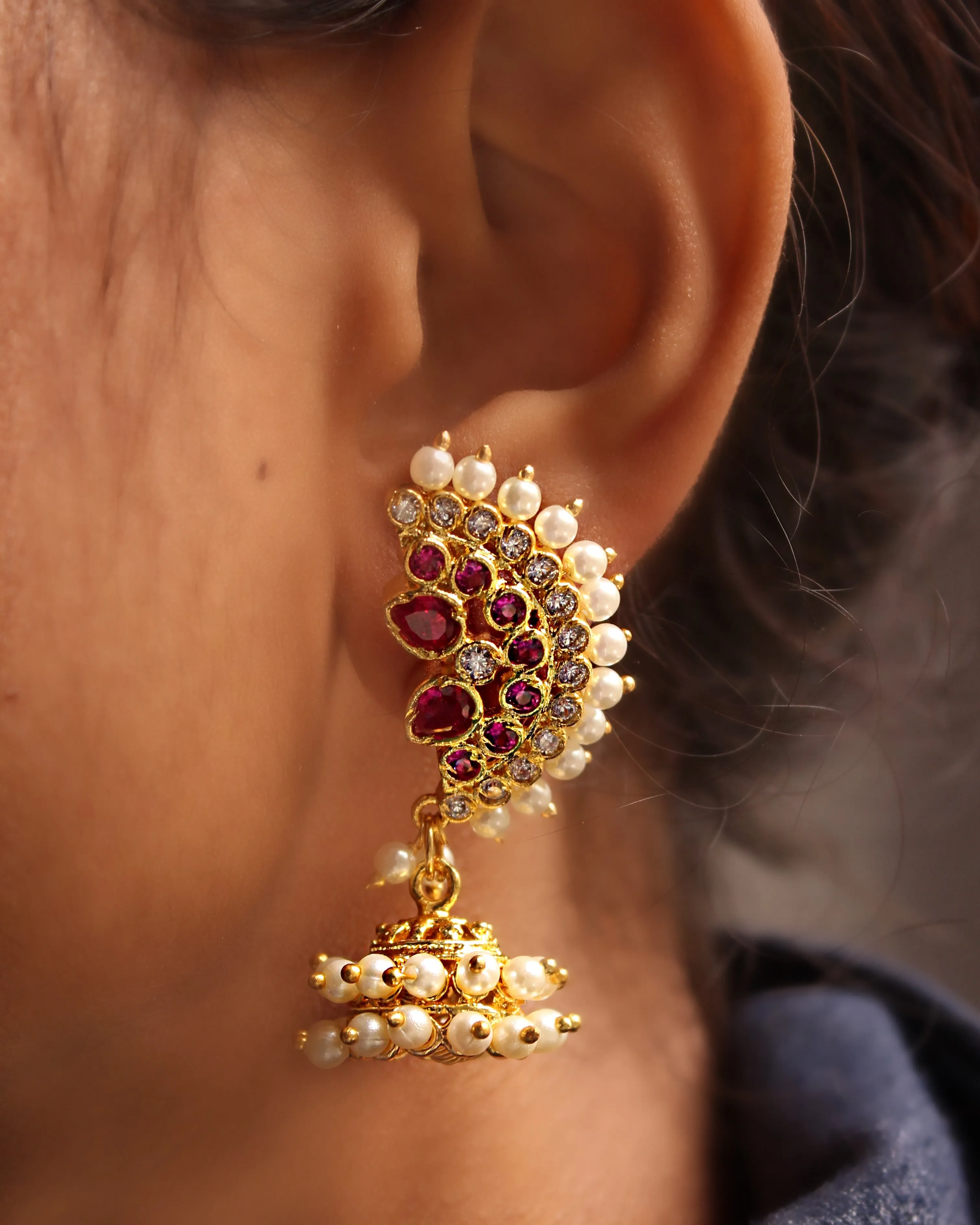 RAVISHING PEARLS JHUMKA EARRINGS