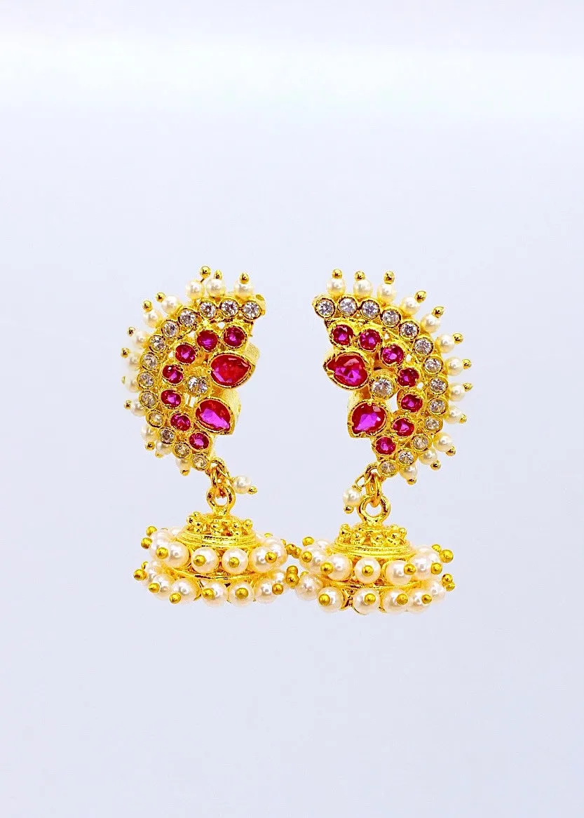 RAVISHING PEARLS JHUMKA EARRINGS