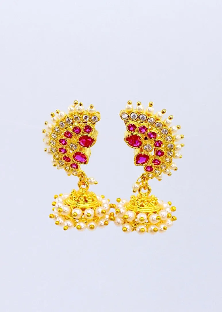 RAVISHING PEARLS JHUMKA EARRINGS