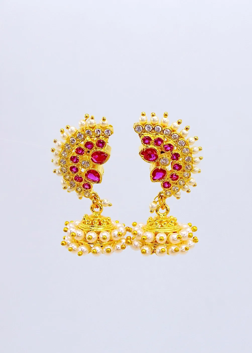 RAVISHING PEARLS JHUMKA EARRINGS