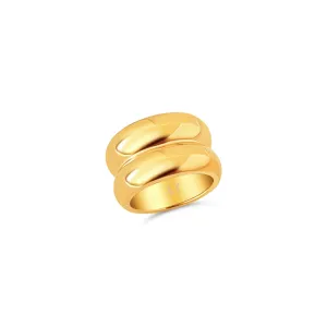 Rhett Double Layered Ring Gold