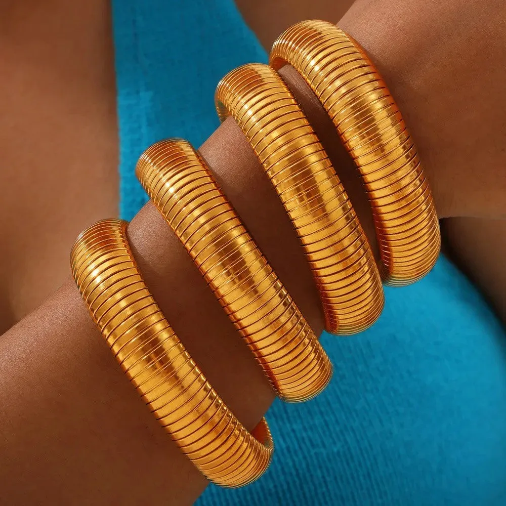 Set of Four Gold or Silver Bangles