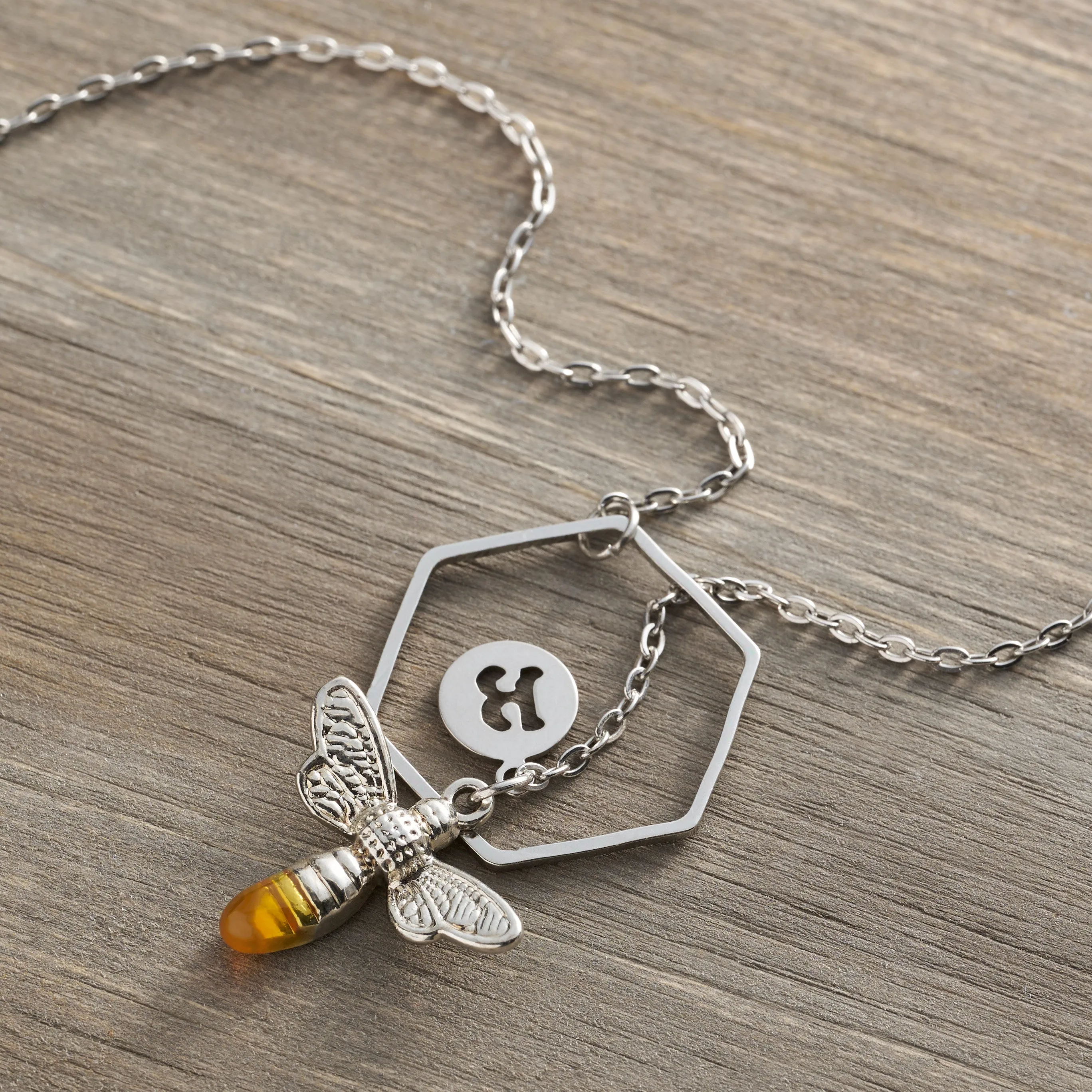 Silver Little Bee Necklace