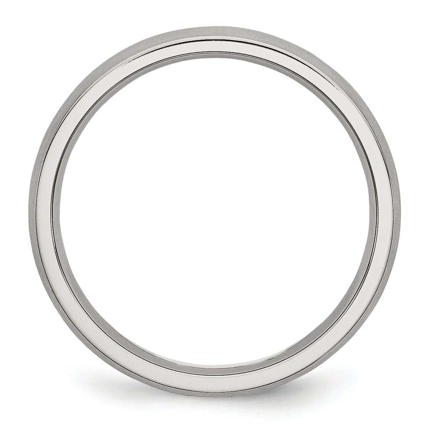 Stainless Steel Beveled Edge Brushed Band