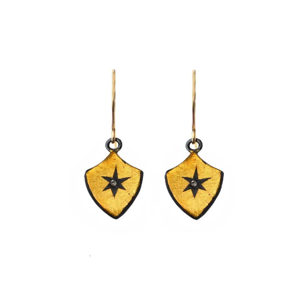 Star Shield Earrings