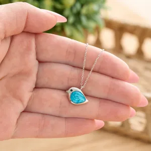 Sterling Silver Sand Birdie Necklace