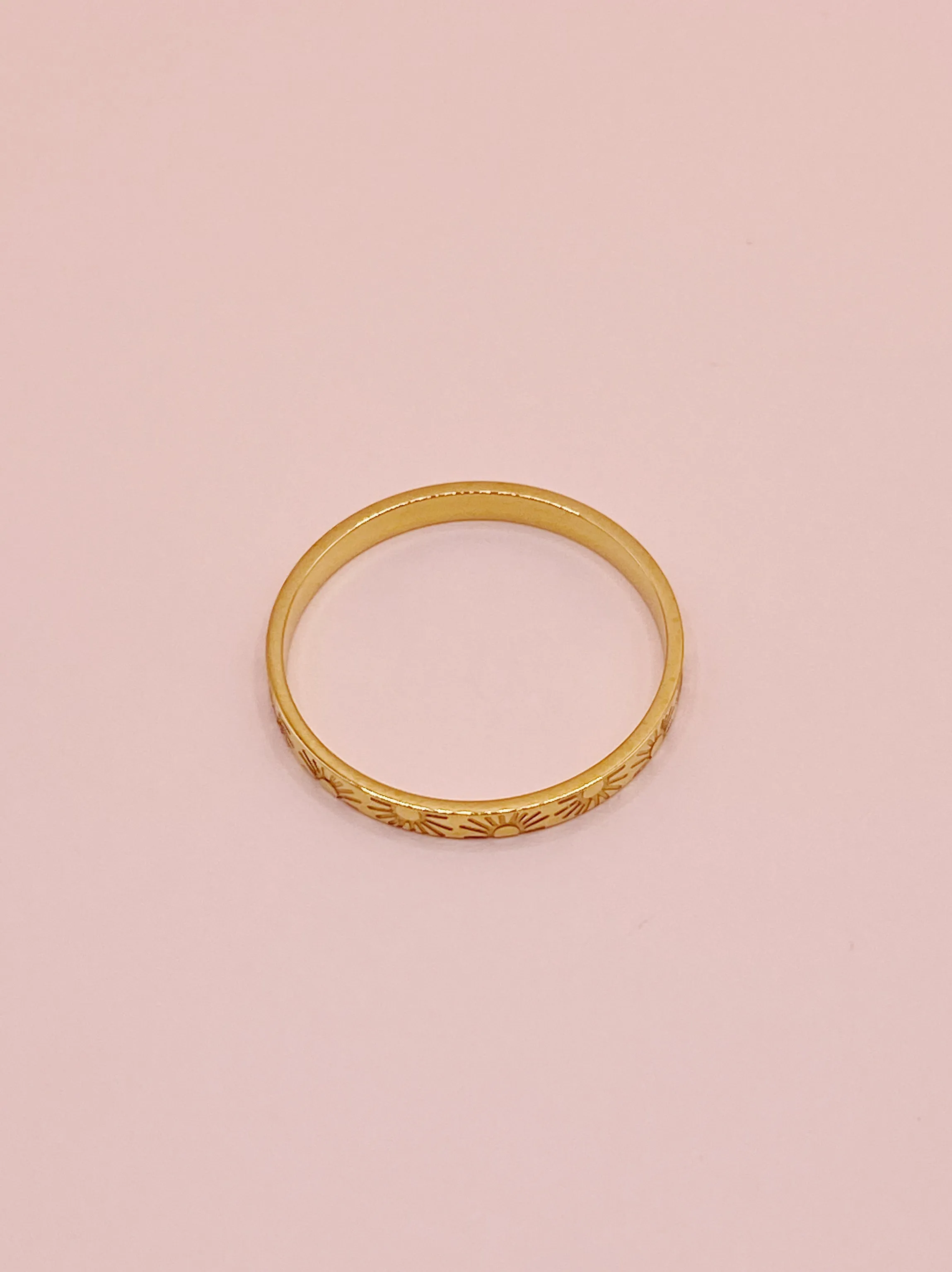 Sun Thin Band Ring