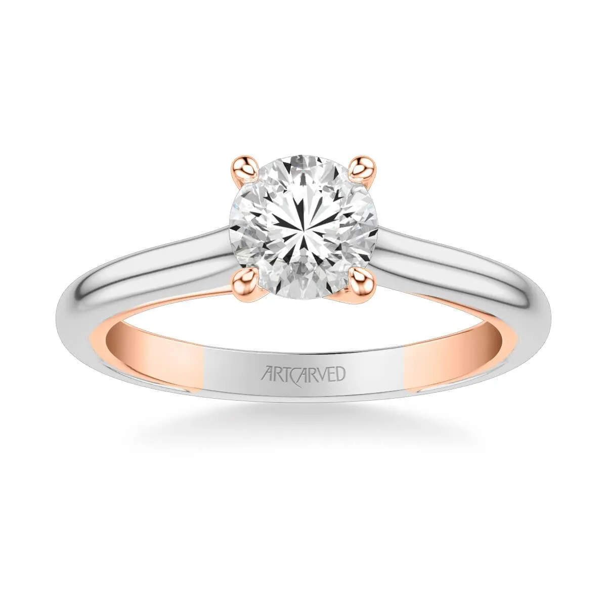 Tayla Contemporary Solitaire Twist Diamond Engagement Ring