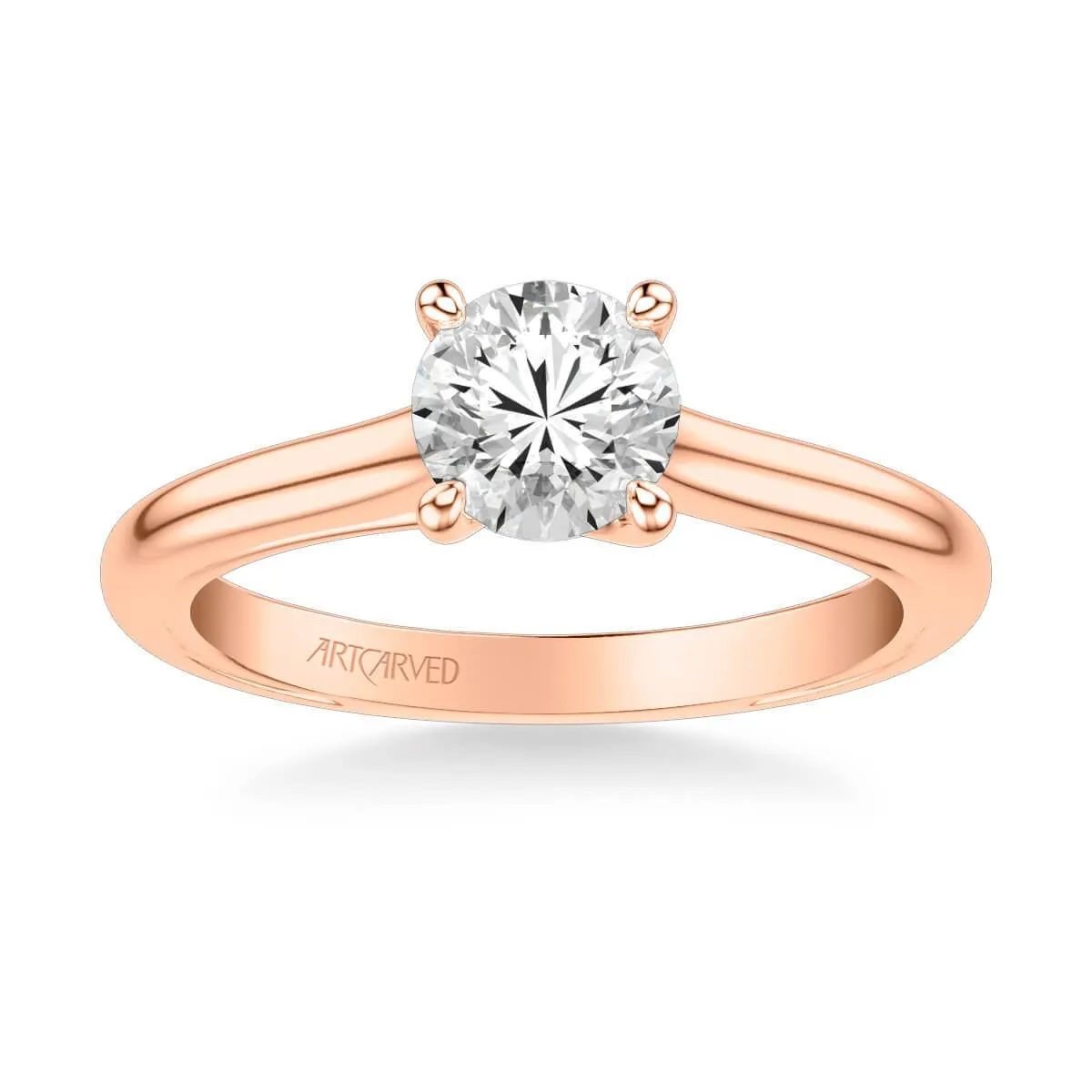 Tayla Contemporary Solitaire Twist Diamond Engagement Ring