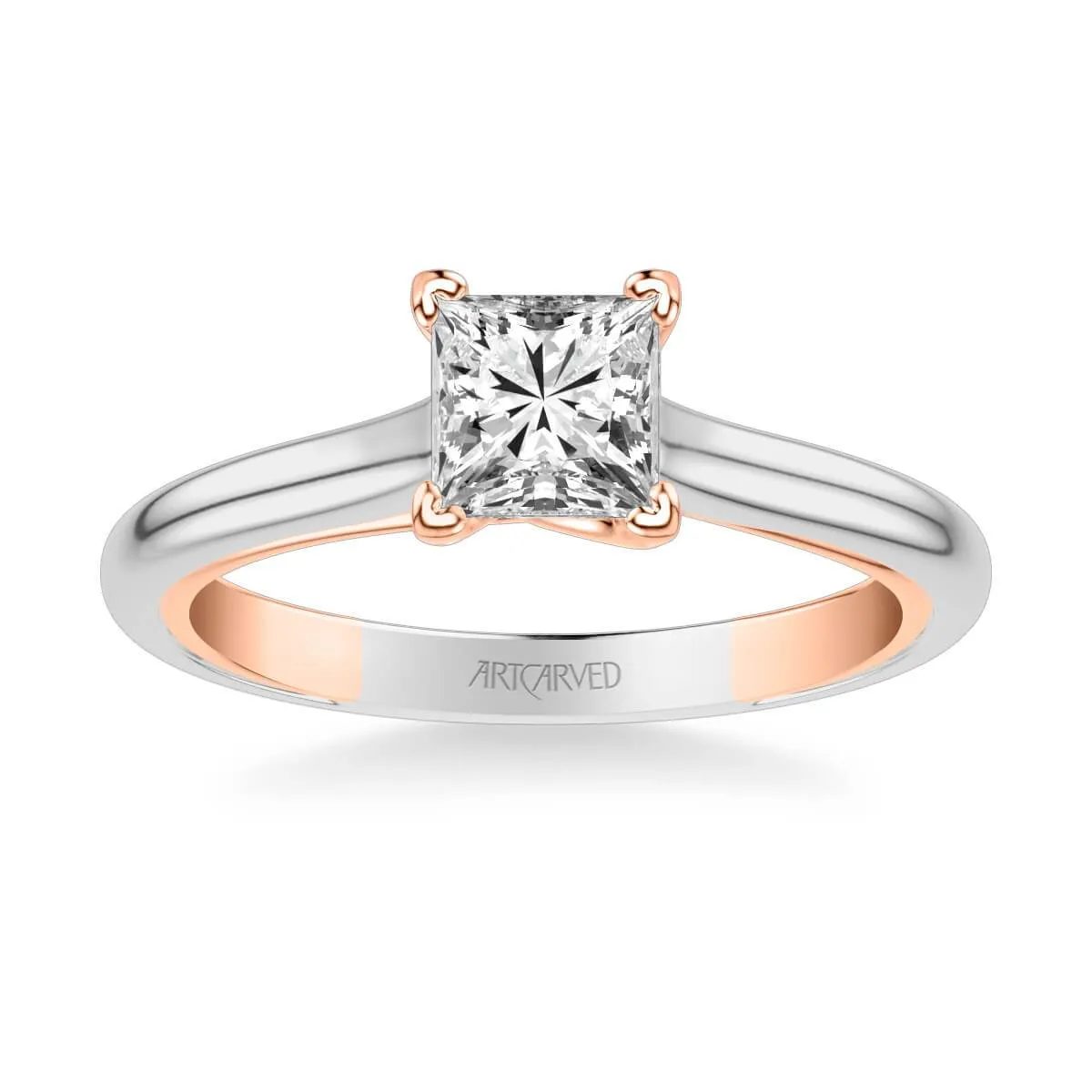 Tayla Contemporary Solitaire Twist Diamond Engagement Ring