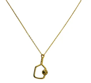 The PickleBall Gold Necklace