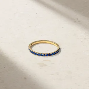 Thread Sapphire Ring