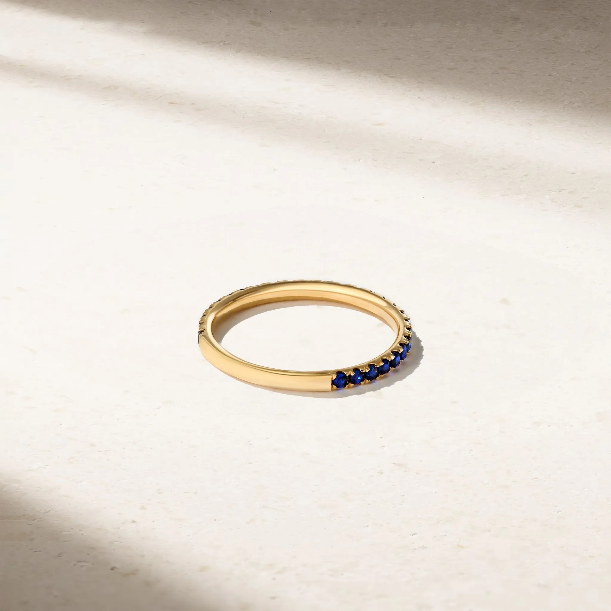 Thread Sapphire Ring