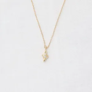 Tri-Star Diamond Delicate Necklace