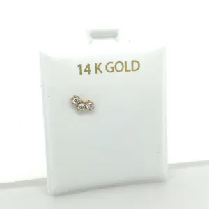 Triple Dot CZ Studs