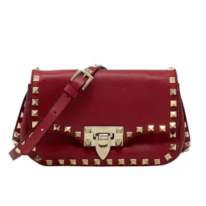 Valentino Red Mini Rockstud Bag