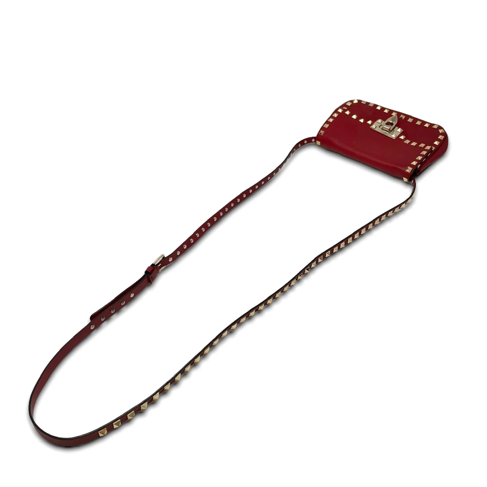 Valentino Red Mini Rockstud Bag