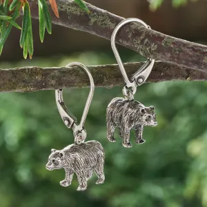 Vintage Walking Bear Earrings