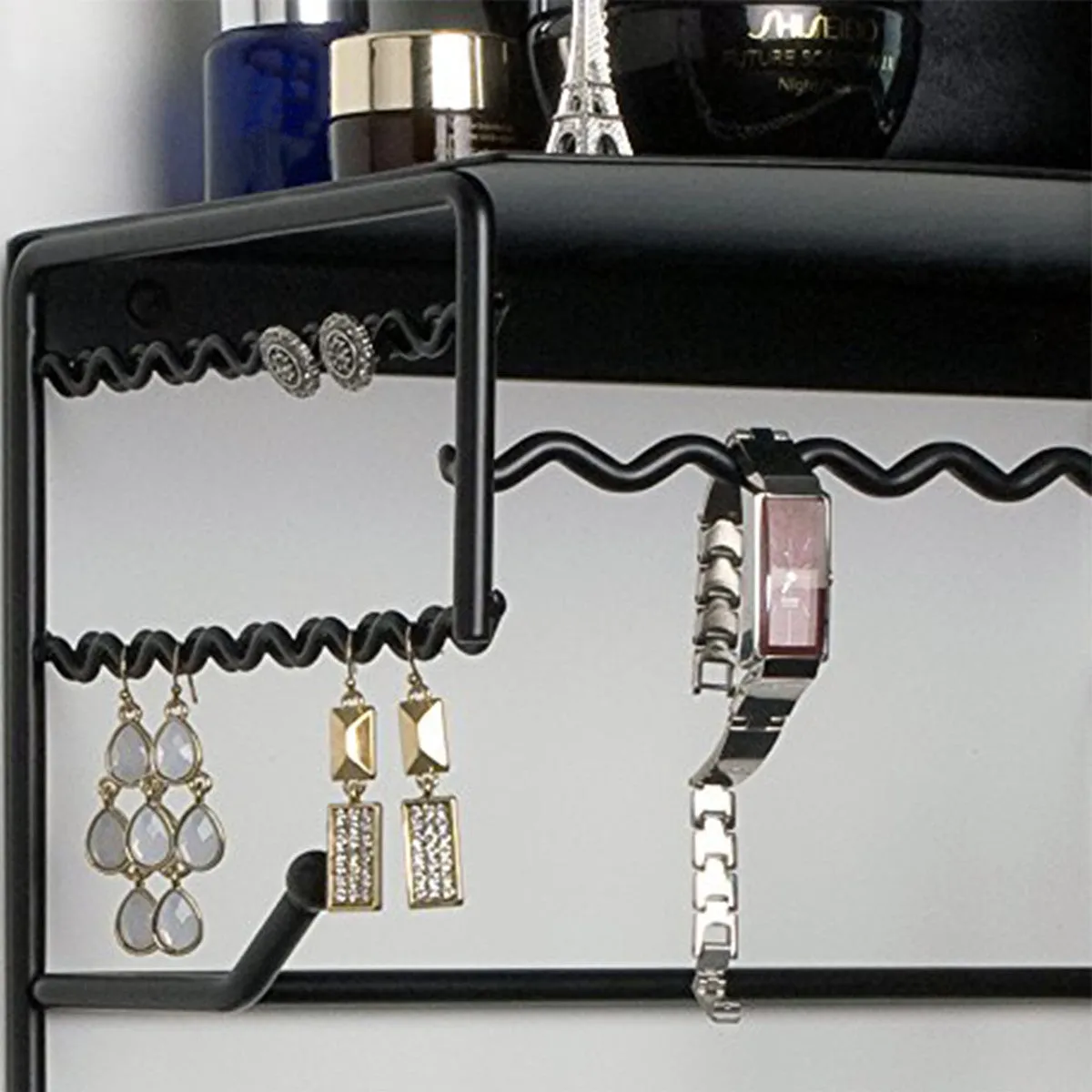 Wall Mounted Jewelry Organizer Shelf