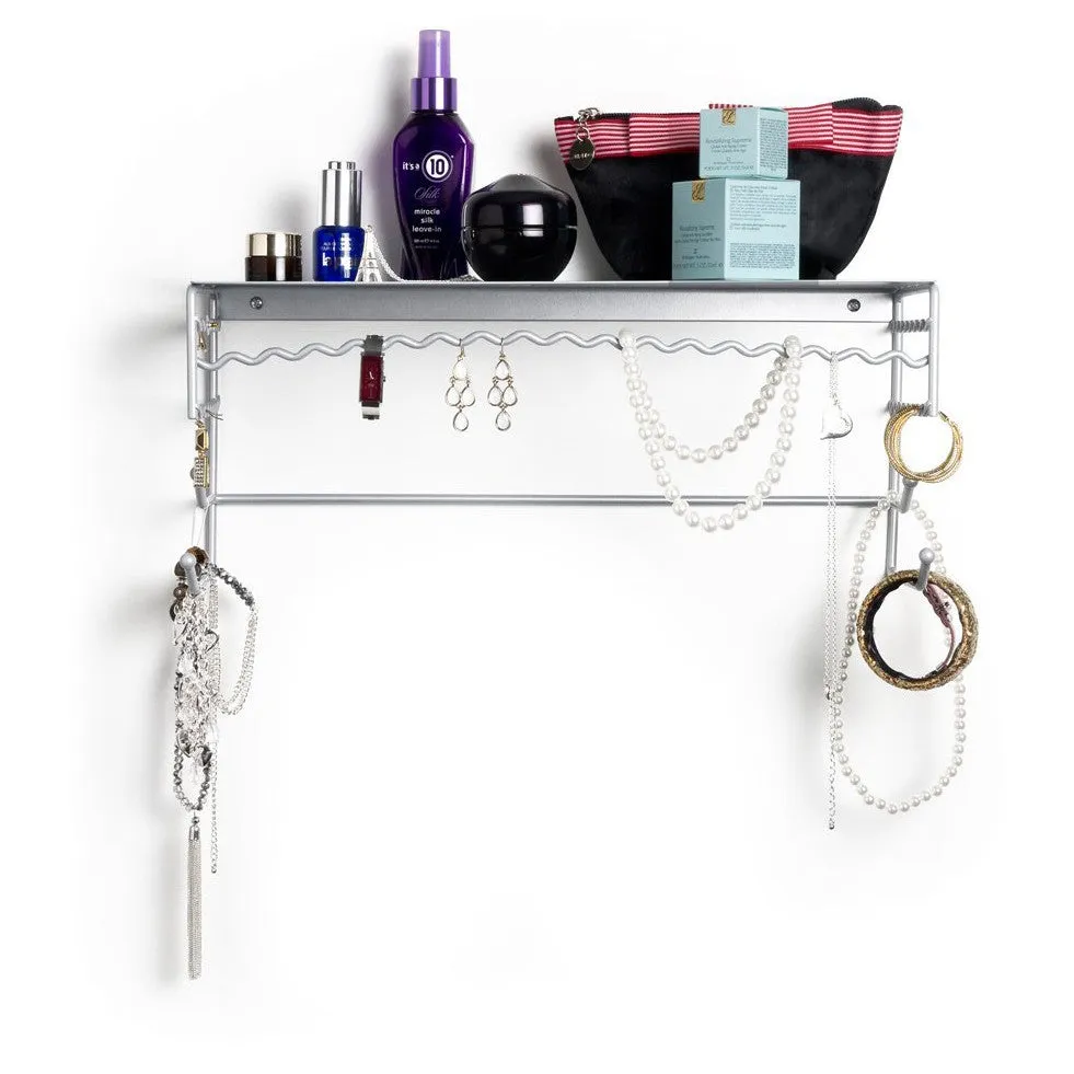 Wall Mounted Jewelry Organizer Shelf