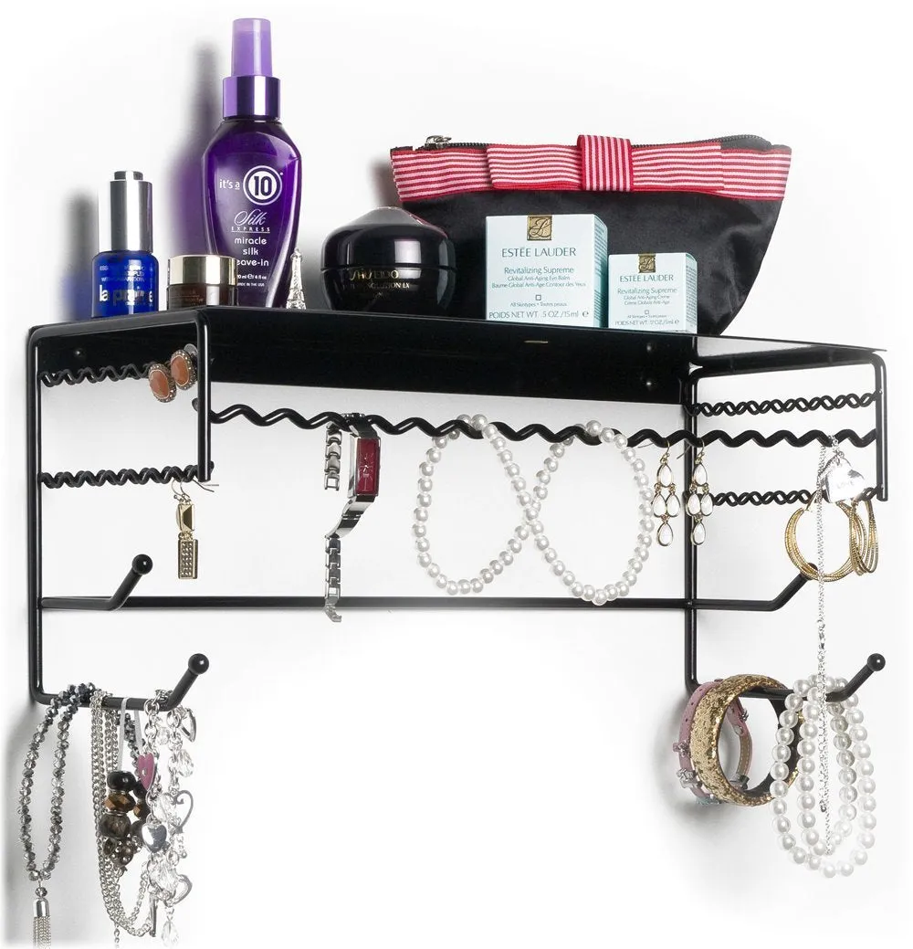 Wall Mounted Jewelry Organizer Shelf