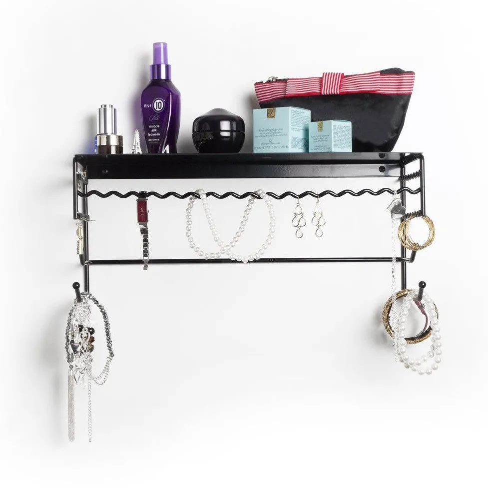 Wall Mounted Jewelry Organizer Shelf