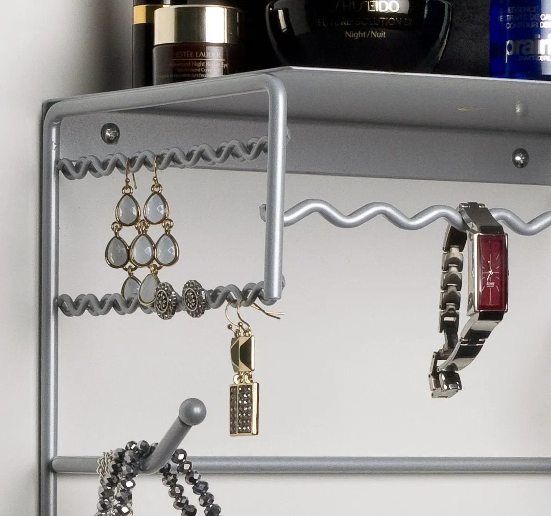 Wall Mounted Jewelry Organizer Shelf