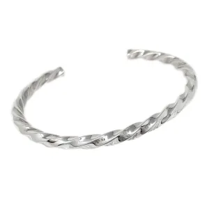 Women’s Twisted Sterling Silver Bangle Bracelet